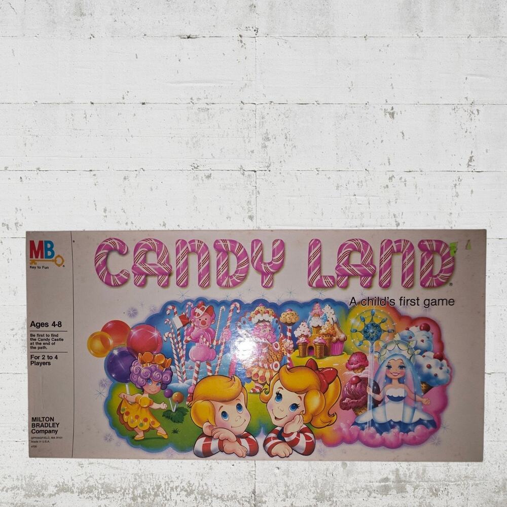 Vintage 1984 Candy Land Game Milton Bradley - Missing 2 Cards